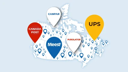 SHIP PARCELS FROM 10,000+ DROP-OFF LOCATIONS — UPS, MEEST AGENTS & MORE!