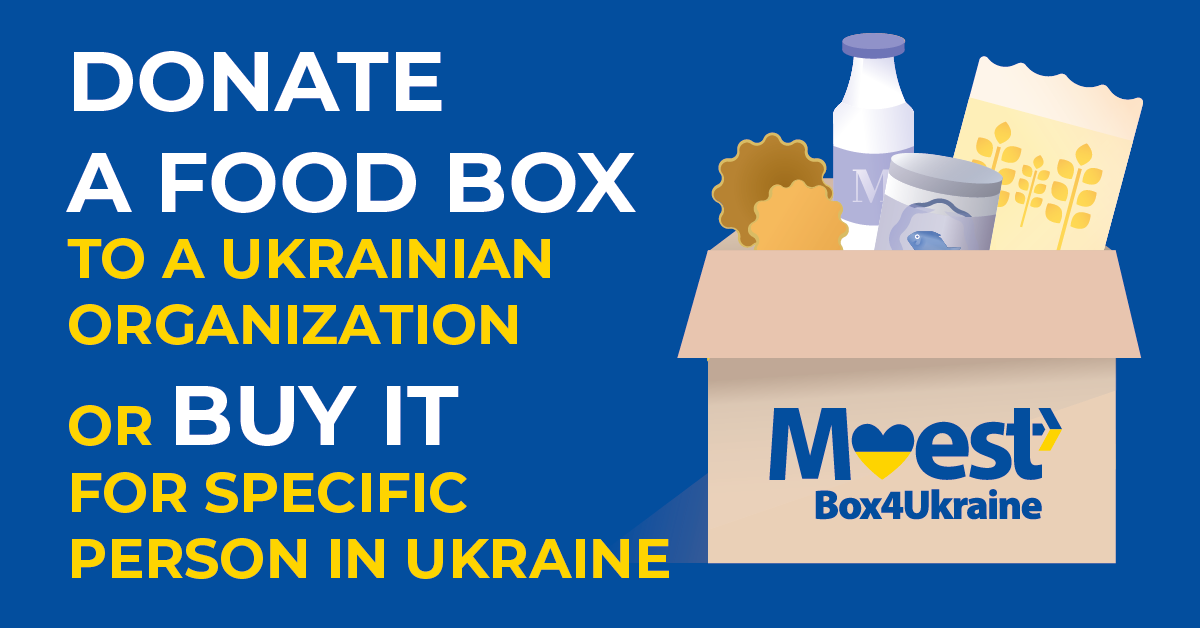 ORDER FOOD BOXES TO HELP PEOPLE AFFECTED BY WAR