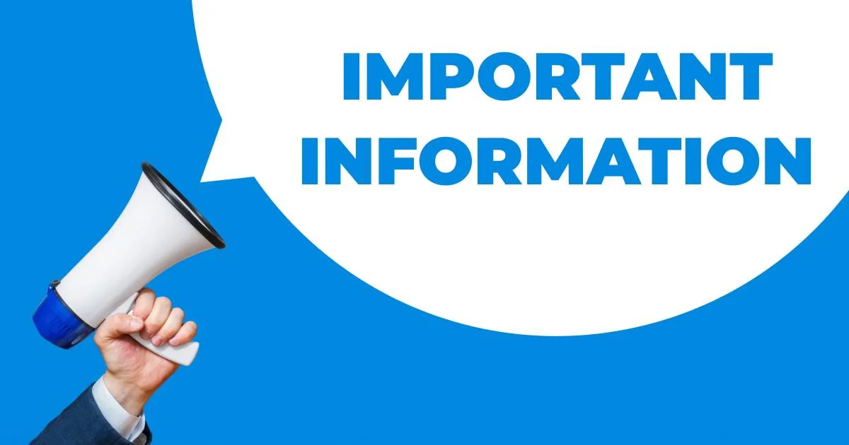 Important Service Update!