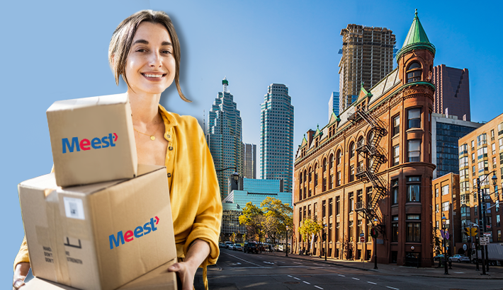 Send affordable parcels with Meest via Canada Post, UPS, and Purolator
